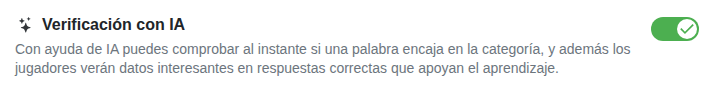 Ajuste: comprobación de respuestas con IA